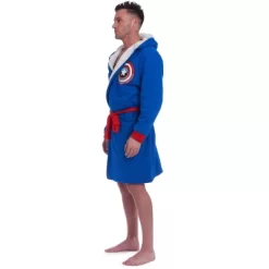 Marvel Avengers Hulk Adult French Terry Long Sleeve Pajama Sleep Robe