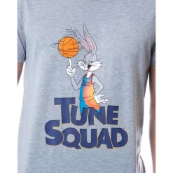 Looney Tunes Mens' Space Jam Movie Bugs Bunny Sleep Pajama Set Multicolored