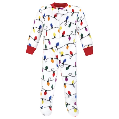 Hudson Baby Infant Boy Plush Sleep And Play, Christmas Lights 2 Hudson Baby Infant Boy Plush Sleep And Play, Christmas Lights - Image 2