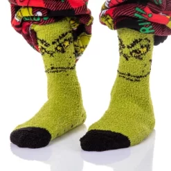 Dr. Seuss The Grinch Men's Pajama Pants Shirt And Socks 3 Piece Pajama Set -Cozy Nights Sales Store GUEST 97908c4e cd01 4143 8824 e583c115b120