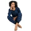 Leveret Womens Two Piece Cotton Plaid Christmas Pajamas