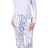 Harry Potter Womens' Hedwig Owl Character Tossed Print Sleep Pajama Pants White
