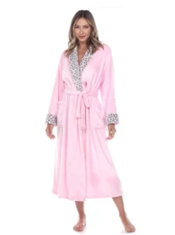 Womens Plus Leopard Print Cozy Lounge Robe - White Mark -Cozy Nights Sales Store GUEST 98ad719d ab46 4366 90c7 b5c7745d5b3c