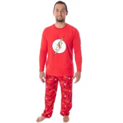 DC Comics Men's The Flash Superhero Fleece Shirt And Pant 2 PC Pajama Set -Cozy Nights Sales Store GUEST 996f3fae a6c0 46eb 8418 ad3940e04297