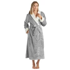 Softies Plush Faux Shearling Robe With Contrast Trim -Cozy Nights Sales Store GUEST 9a5a75e9 2743 47b5 896b e9fa0ab6bb84