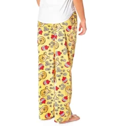 Disney Women's Winnie The Pooh And Hunny Sketch Toss Print Pajama Pants