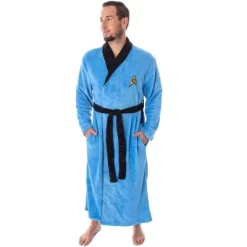 Star Trek The Original Series Adult Costume Fleece Plush Robe Bathrobe -Cozy Nights Sales Store GUEST 9c35367d 57b9 4666 b6d7 20298701a57e