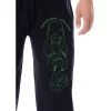 Harry Potter Mens' Death Eaters Dark Mark Sleep Jogger Pajama Pants Black