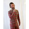 Leveret Mens Two Piece Cotton Argyle Christmas Pajamas