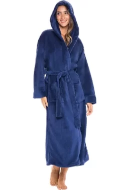 Women's Classic Winter Robe, Hooded Cozy Plush Fleece Bathrobe -Cozy Nights Sales Store GUEST 9e005f24 bff0 44cd b9c3 1318450579f2