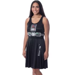 Star Wars Womens' Darth Vader Costume Fitted Nightgown Sleep Pajama Dress Black 9 Star Wars Womens' Darth Vader Costume Fitted Nightgown Sleep Pajama Dress Black -Cozy Nights Sales Store GUEST 9e408b8f 60bf 4531 835c b9f69fae2c1c