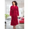 Women's Warm Fleece Winter Robe, Long Soft Plush Bathrobe