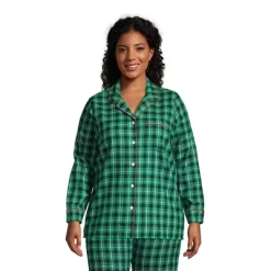 Lands' End Women's Long Sleeve Print Flannel Pajama Top -Cozy Nights Sales Store GUEST 9ebb24f2 bea9 4711 be09 b9783aa241b4