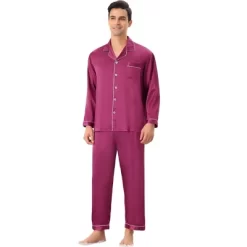 Lars Amadeus Men's Satin Sleeping Long Sleeves Shirt Pants Pajama Set 14 Lars Amadeus Men's Satin Sleeping Long Sleeves Shirt Pants Pajama Set -Cozy Nights Sales Store GUEST 9f3dab1f 822d 40cc a206 3c9c6a9f7076