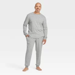 Men's Striped 100% Cotton Matching Pajama Set - Gray 6 Men's Striped 100% Cotton Matching Pajama Set - Gray -Cozy Nights Sales Store GUEST 9f713298 3b6c 490f 8163 1f58c6182593