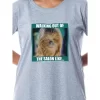 Star Wars Womens' Movie Chewbacca Salon Funny Nightgown Sleep Pajama Grey