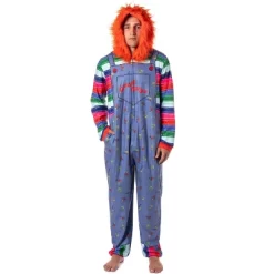 Child's Play Mens' Chucky Good Guys Hooded Union Suit Costume Sleep Pajama Blue -Cozy Nights Sales Store GUEST a0e6c305 3918 4e90 83a6 b2cfb35c9f29