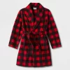 Kids' Buffalo Check Matching Family Robe - Wondershop™ Red