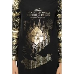 Juniors Harry Potter Marauders Map Raglan Nightgown Pajama Sleep Shirt -Cozy Nights Sales Store GUEST a2e2bc20 c2a7 4c8f 9697 11c24a36fe24