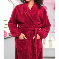 Women's Warm Fleece Winter Robe, Long Soft Plush Bathrobe -Cozy Nights Sales Store GUEST a3d40290 06c8 4b8b 956b 85ea5343e566