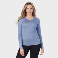 Warm Essentials By Cuddl Duds Women's Smooth Stretch Thermal Scoop Neck Top -Cozy Nights Sales Store GUEST a4e22e4b dfbb 421f a9ab bd2f884775ce