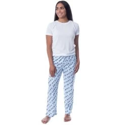 Friends The TV Series Womens' Classic Show Logo Pajama Pants Loungewear Blue -Cozy Nights Sales Store GUEST a51eaccf aa25 4fb0 8901 2ab1528f4085