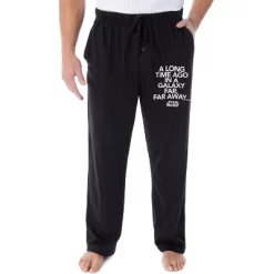 Star Wars Men's A Long Time Ago In A Galaxy Far Far Away Sleep Pajama Pants Black -Cozy Nights Sales Store GUEST a5383bcf af42 4101 9aa8 f898952b31a4