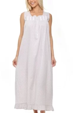 Women's Cotton Victorian Nightgown With Pockets, Clara Sleeveless Lace Trimmed Button Up Long Vintage Night Dress Gown -Cozy Nights Sales Store GUEST a5922d2d 169f 4ce0 8030 d8abd76ffcf7