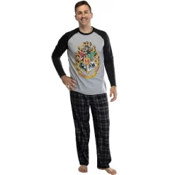 Harry Potter Men's Raglan Shirt And Plaid Pants Pajama Set -Cozy Nights Sales Store GUEST a5a2a3cd c47c 4574 8ccf e98f79336eb5