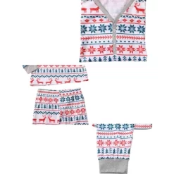 Cheibear Christmas Sleepwear Long Sleeve Tee With Pants Loungewear Family Pajama Sets -Cozy Nights Sales Store GUEST a5ad7b46 c226 4b89 9b43 dafadad0aeb3