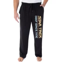 Star Trek Men's Deep Space Nine Logo Adult Sleepwear Lounge Pajama Pants Black -Cozy Nights Sales Store GUEST a6cd2b40 3df8 43dd b925 582291884348