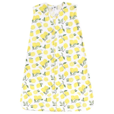 Hudson Baby Infant Girl Cotton Sleeveless Wearable Sleeping Bag, Sack, Blanket, Lemon 1 Hudson Baby Infant Girl Cotton Sleeveless Wearable Sleeping Bag, Sack, Blanket, Lemon