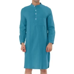 Lars Amadeus Men's Nightshirt Sleep Shirt Banded Collar Henley Shirt Pajamas Nightgown 19 Lars Amadeus Men's Nightshirt Sleep Shirt Banded Collar Henley Shirt Pajamas Nightgown -Cozy Nights Sales Store GUEST a756c60b f520 443b 9ec3 338e6d3bcbbc