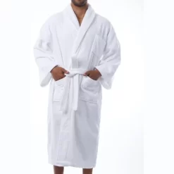 Alpine Swiss Pure Cotton Mens Terry Cloth Bathrobe Super Absorbent Spa Robe