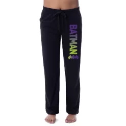 DC Comics Womens' Batman Bat Logo Ombre Sleep Pajama Pants Black -Cozy Nights Sales Store GUEST a865b506 7301 48e2 8776 c6f17b9de94b