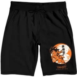 Dragon Ball Z Goku Kanji Men's Black Sleep Pajama Shorts -Cozy Nights Sales Store GUEST a8df9a26 da4e 4434 b385 2ed4b2699836