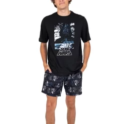 Star Wars Darth Vader Men's Crew Neck Short Sleeve Tee & Lounge Shorts Combo Set -Cozy Nights Sales Store GUEST aa1a525a 951b 4cfe a685 87b5c9affe22