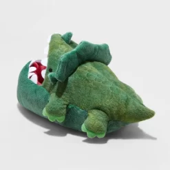 Boys' Dylan Dinosaur Ankle Biter Slippers - Cat & Jack™ Green -Cozy Nights Sales Store GUEST aa84b3d0 41ec 4566 b224 1d645324569e