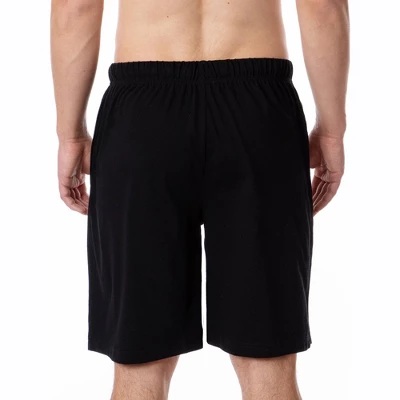 DC Comics Mens' Superman 'S' Logo Icon Character Sleep Pajama Shorts Black 2 DC Comics Mens' Superman 'S' Logo Icon Character Sleep Pajama Shorts Black - Image 2