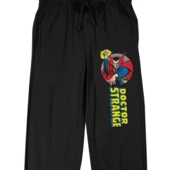Marvel Comics Presents Dr. Strange Men's Black Sleep Pajama Pants