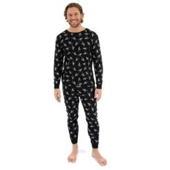 Leveret Mens Two Piece Cotton Halloween Pajamas