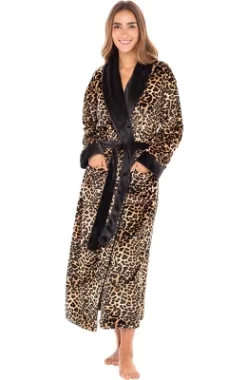 Women's Warm Fleece Winter Robe, Long Soft Plush Bathrobe -Cozy Nights Sales Store GUEST acd4b125 32ef 46bb b818 95148d6a4fc6