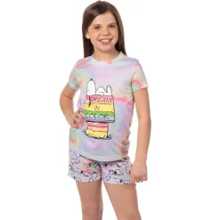 Peanuts Girls' Snoopy Dream In Color Tie-Dye Character Pajama Set Shorts Multicolored -Cozy Nights Sales Store GUEST ace5b5bf 88fe 4cfd 9fc2 5f8452aa24e1