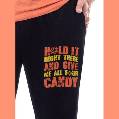 Star Wars Mens' Halloween Stormtrooper Give Me Candy Sleep Pajama Set Multicolored 2 Star Wars Mens' Halloween Stormtrooper Give Me Candy Sleep Pajama Set Multicolored - Image 2