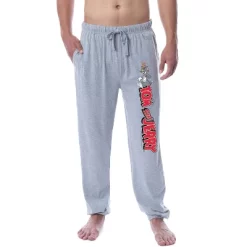 Tom And Jerry Men's Vintage Characters Logo Sleep Jogger Pajama Pants Grey -Cozy Nights Sales Store GUEST ad406033 b3a0 4347 9324 bfc8f22b7bc4