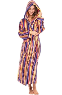 Women's Classic Winter Robe, Hooded Cozy Plush Fleece Bathrobe -Cozy Nights Sales Store GUEST ad449aad 02b8 4510 a1f7 7abb11e700e5