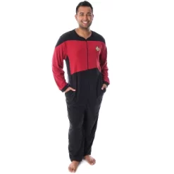 Star Trek Next Generation Men's Picard One Piece Costume Pajama Union Suit -Cozy Nights Sales Store GUEST ad7fa4c5 517f 4cf3 bd18 44e262acfd7b