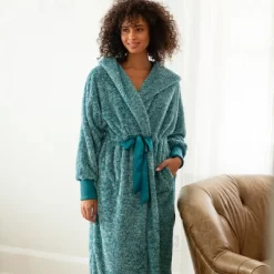 Women's Soft Plush Fleece Robe With Hood, Long Warm Hooded Bathrobe -Cozy Nights Sales Store GUEST ae4a67b5 0397 4b8a 9ad3 77bc2a47d346