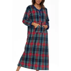 Women's Soft Warm Fleece Nightgown, Long Kaftan With Pockets For Winter -Cozy Nights Sales Store GUEST ae64db22 b748 42f8 beec b999cfa251da