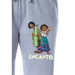 Disney Encanto Women's Mirabel And Bruno Sleep Jogger Pajama Pants Grey